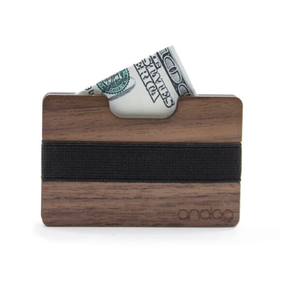 Birch & Walnut Wallet Card Holder Duo - Picture 2 of 6